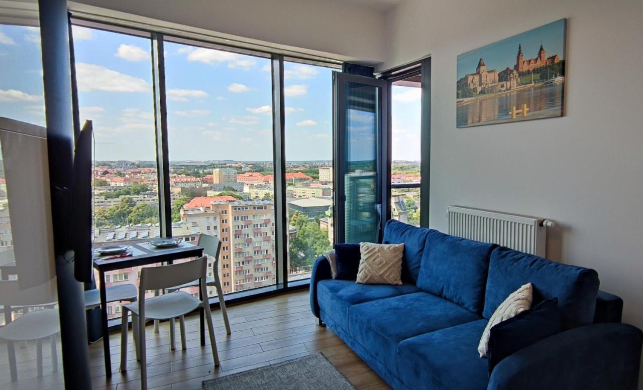 슈체친 Aleda Tower, 14 Floor, Balkon 아파트 외부 사진