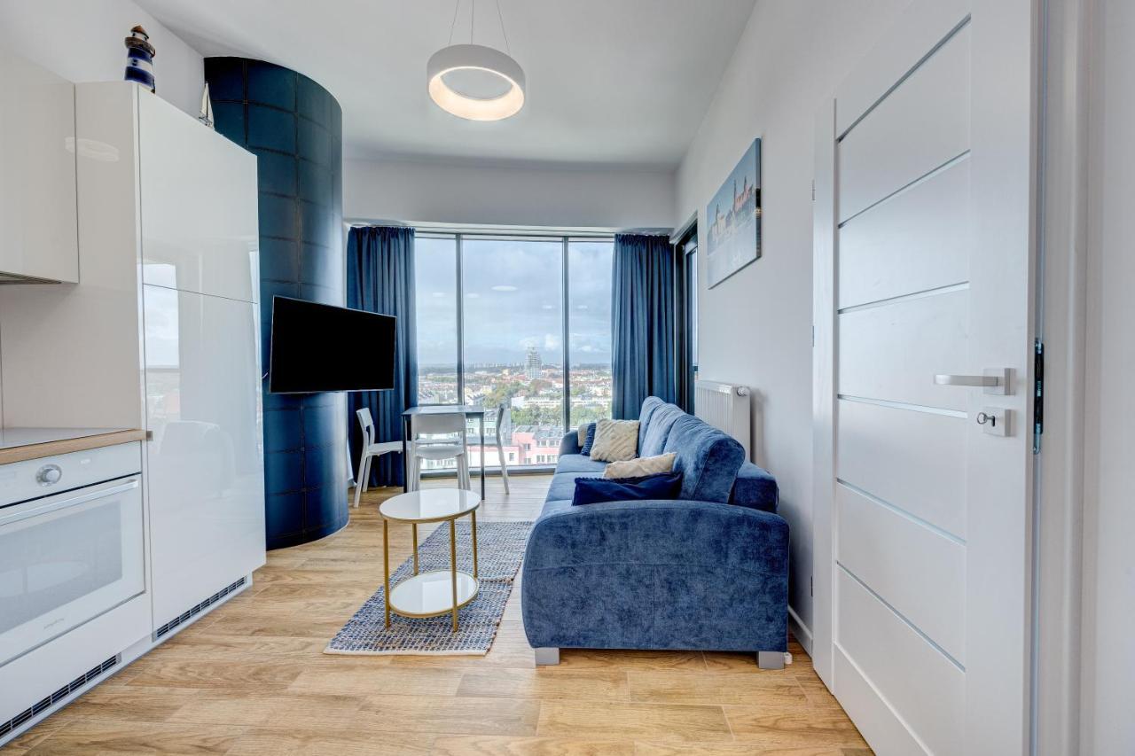 슈체친 Aleda Tower, 14 Floor, Balkon 아파트 외부 사진