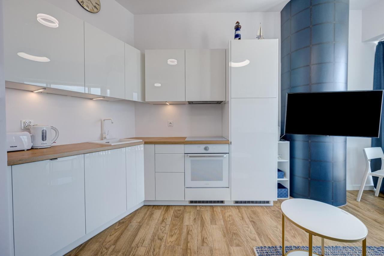 슈체친 Aleda Tower, 14 Floor, Balkon 아파트 외부 사진